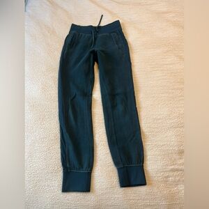 Lululemon Athletica Blue Track Pants with Ribbed Waistband